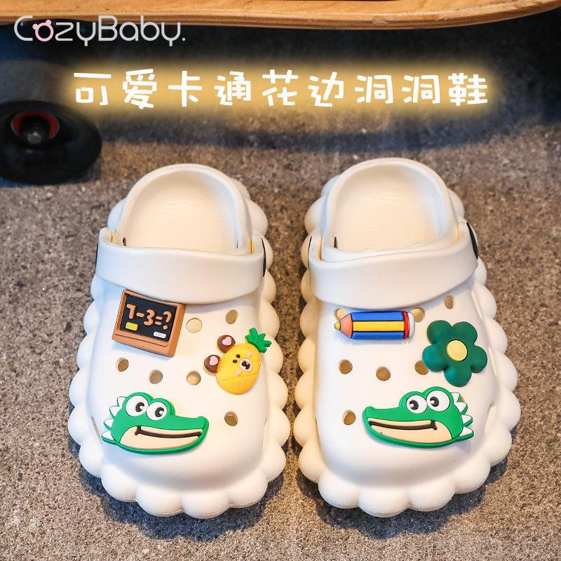 Xăng đan Đục Lỗ Chống Trượt Thoải Mái Thời Trang Đi Biển Mùa Hè Cho Bé