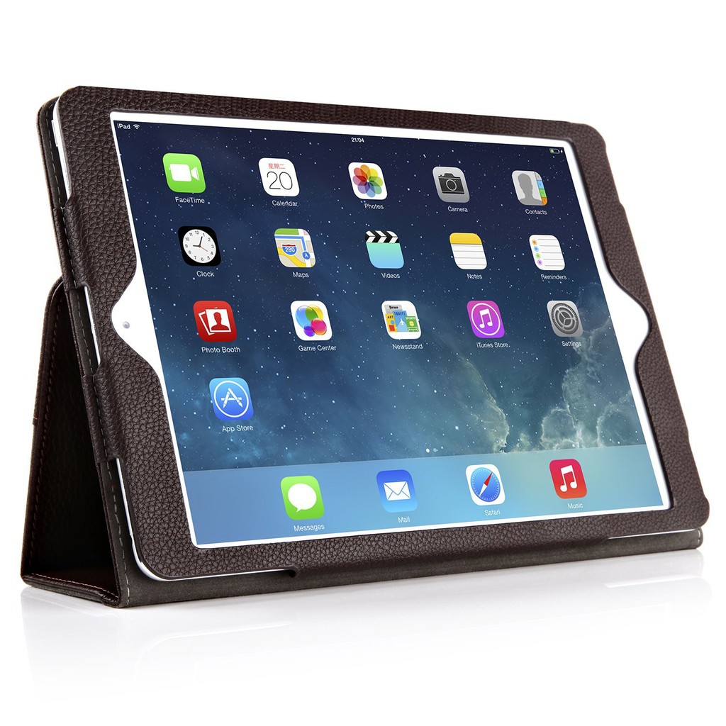 [GIÁ TỐT] Bao da Ipad 234 màu nâu 2 góc xoay - hàng nhập khẩu | BigBuy360 - bigbuy360.vn