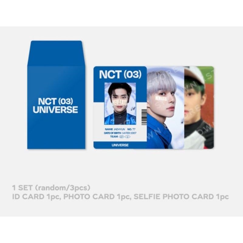 Bộ ảnh NCT ID CARD + PHOTO CARD SET - Universe nguyên seal chính hãng
