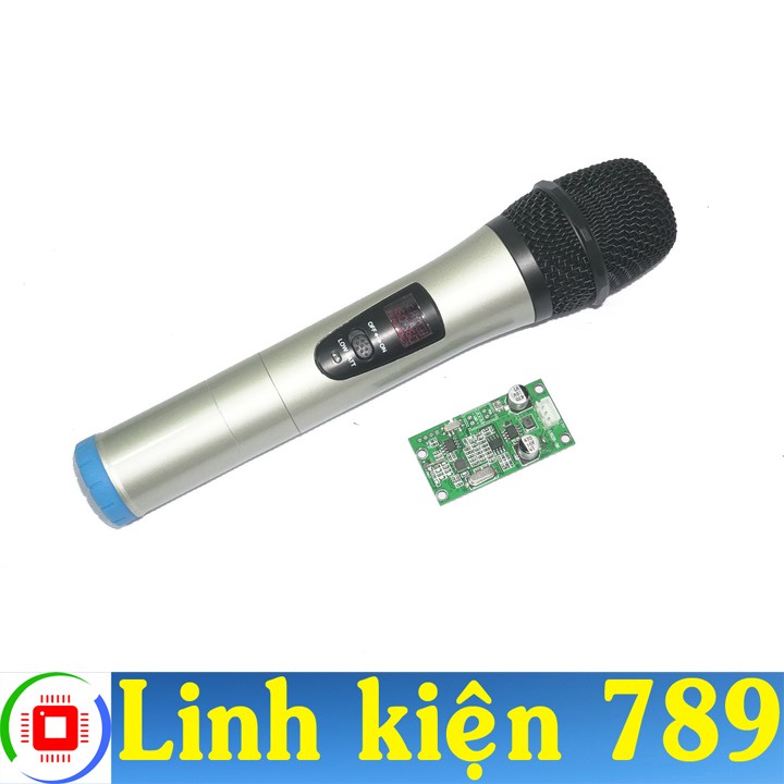 Micro không dây UHF màu bạc xanh / tím hồng / Đen / Vàng