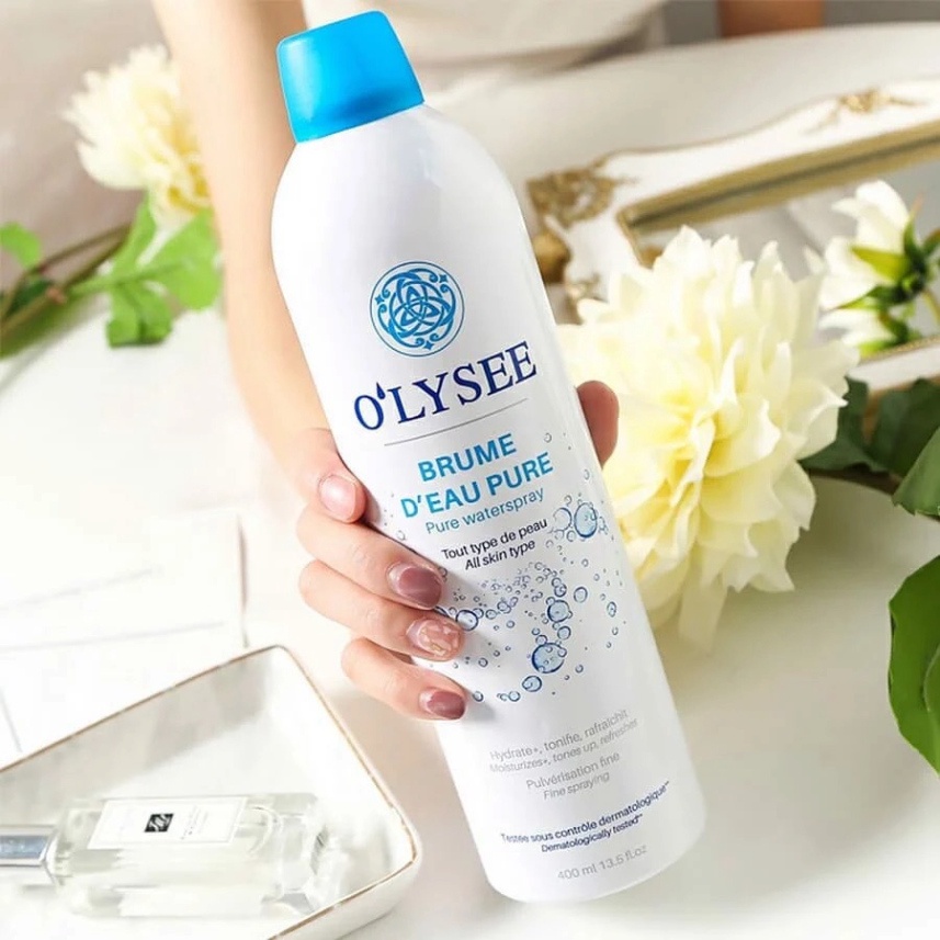 Xịt Khoáng Olysee Brume 400ml À La Rose Waterspray Pháp cân bằng ẩm, dịu da