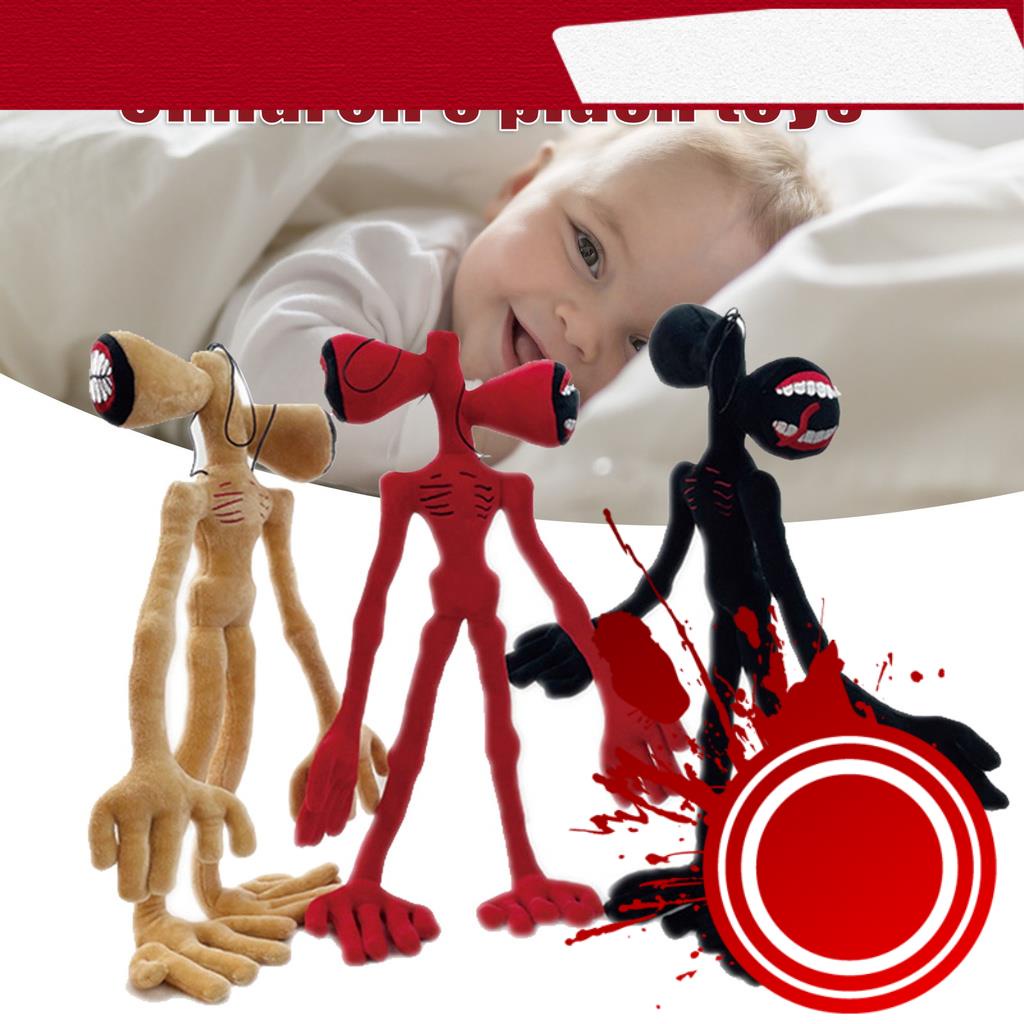 Đồ chơi búp bê quái vật Siren Head nhồi bông PP có giá đỡ uốn cong được cho trẻ nhỏ\