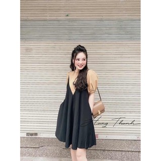 váy yếm xòe hót