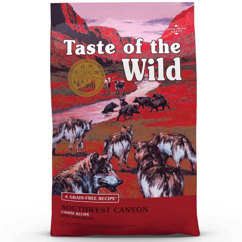 [DINH DƯỠNG CAO] 12KG THỨC ĂN HẠT CHO TẤT CẢ GIỐNG CHÓ TASTE OF THE WILD SOUTHWEST CANYON vị Heo Rừng Nướng