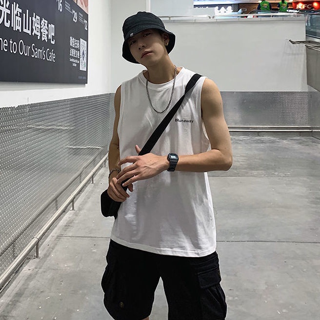 Áo Thun Ba Lỗ Thể Thao Dáng Rộng Thời Trang Mùa Hè Dành Cho Nam