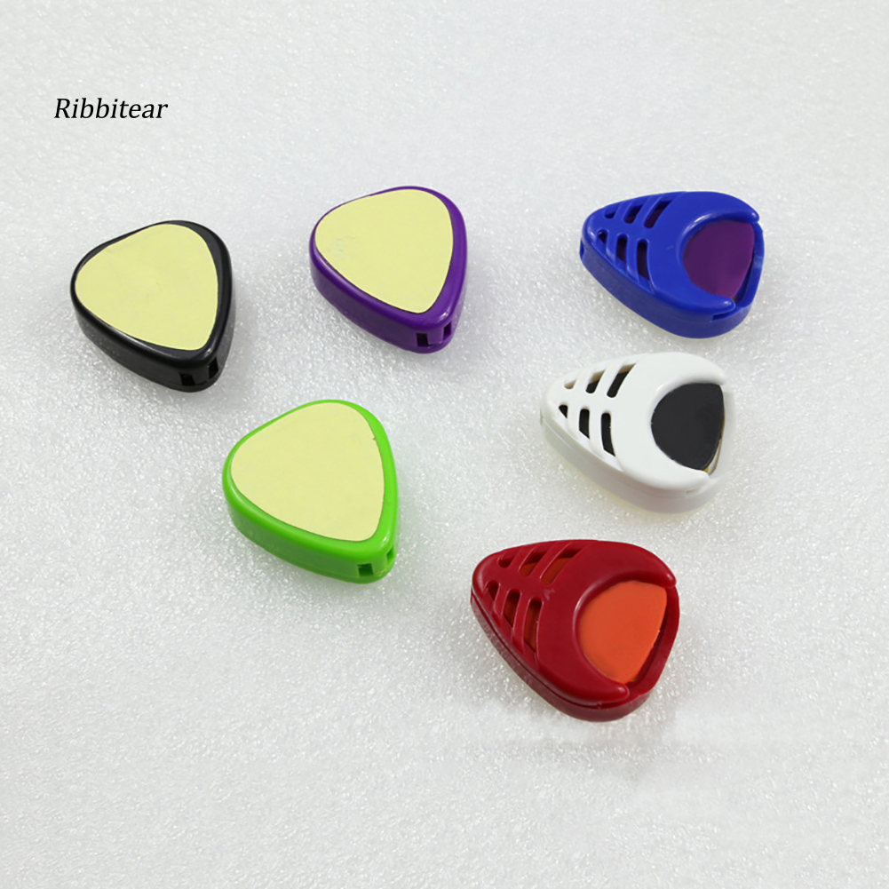 【RBRT】Heart Shape Portable Acoustic Electric Guitar Picks Plectrum Protect Case Cover