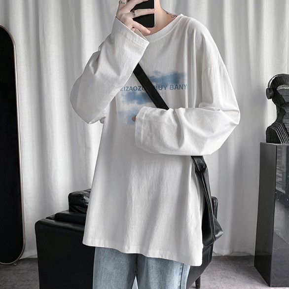 Áo thun dài tay kiểu dáng trang trí Hong Kong 2020 dành cho nam | BigBuy360 - bigbuy360.vn