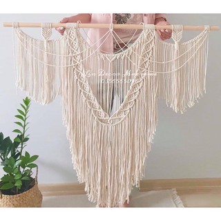 [Giá ưu đãi]  Mành Macrame Treo Tường Decor Nhà Size 1mx1m