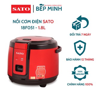 Nồi cơm điện sato việt nhật 18f051 1.8l chế độ ủ ấm đa chiều - bảo hành chính hãng 12 tháng