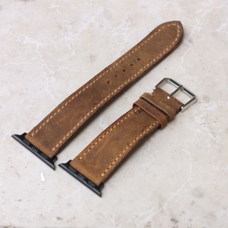 Dây đồng hồ Apple What Da Bò sáp 2 lớp [tặng kèm khóa + cây thay dây ]