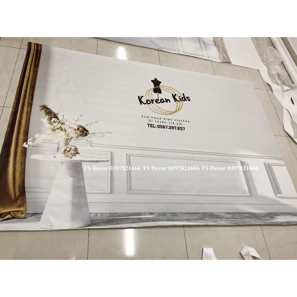 Phông nền chụp ảnh livestream 3D 5D sang trọn