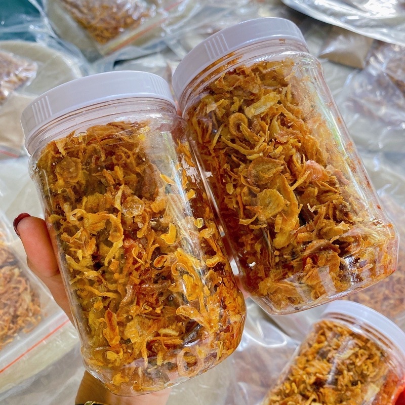 HỦ 100GR - Hành phi thơm ngon ăn kèm bánh tráng