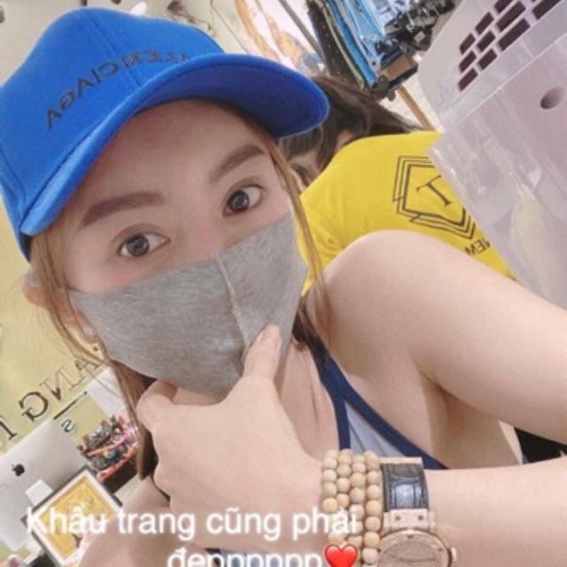 Khẩu trang su thun 3D người lớn ít thấm nước tái sử dụng nhiều lần
