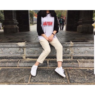 Quần kaki ống rộng form co dãn