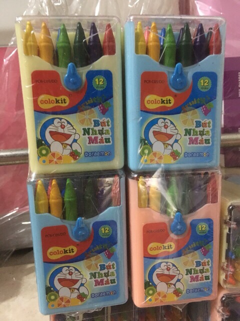 Bút sáp mầu thiên Long hộp nhựa