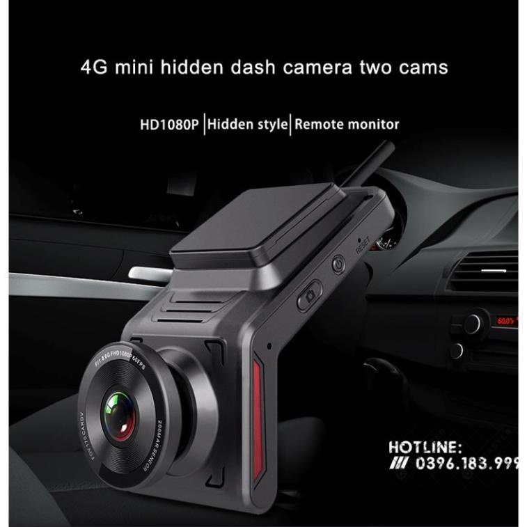 Camera hành trình cắm sim 4G/Wifi giám sát từ xa K18 quay 2 camera FullHD 1080