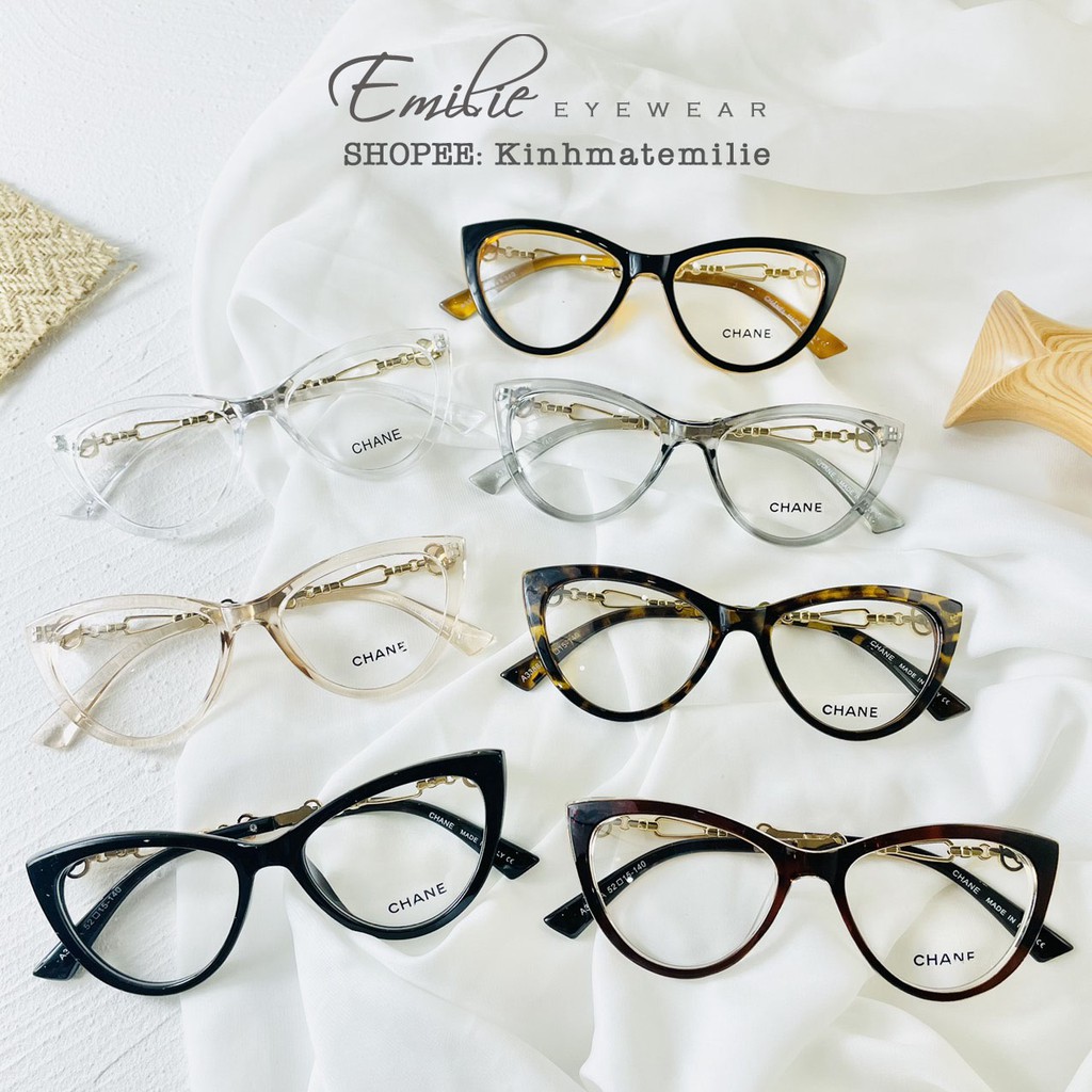 Kính mắt mèo nhựa Emilie eyewear phụ kiện thời trang 3386