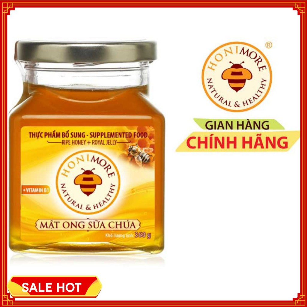 Mật ong rừng sữa ong chúa Honimore 360g tăng sức đề kháng
