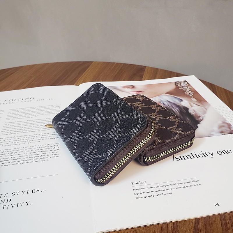 Ví Đựng Thẻ Phối Khóa Kéo Thời Trang Dành Cho Nữ