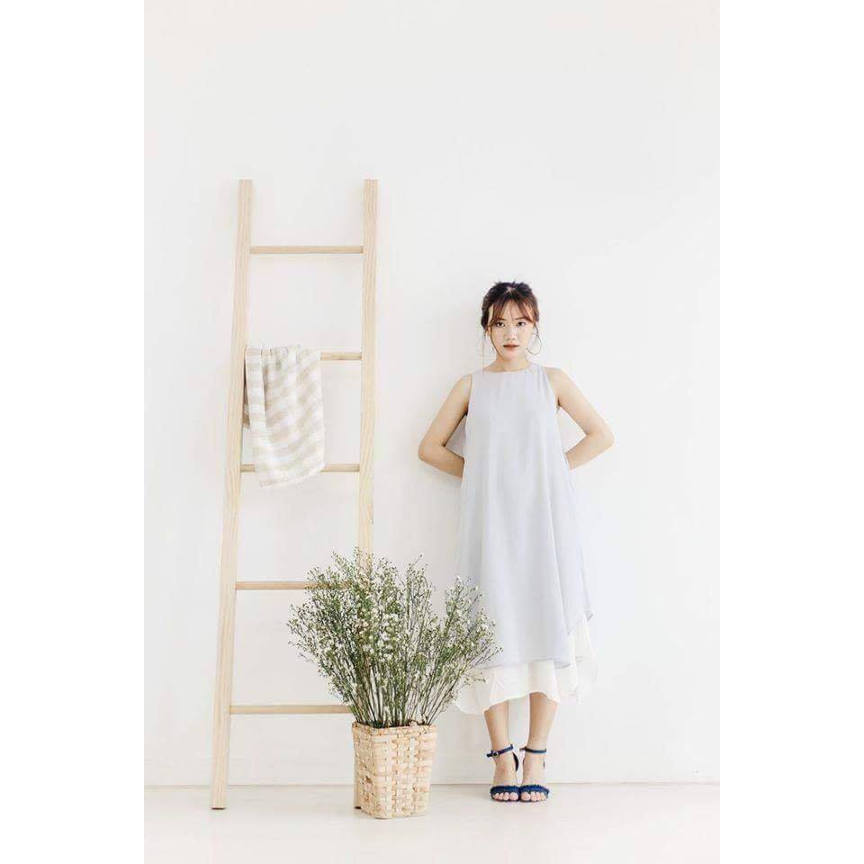 (100% chất đẹp) - Váy maxi high-low 2 tầng