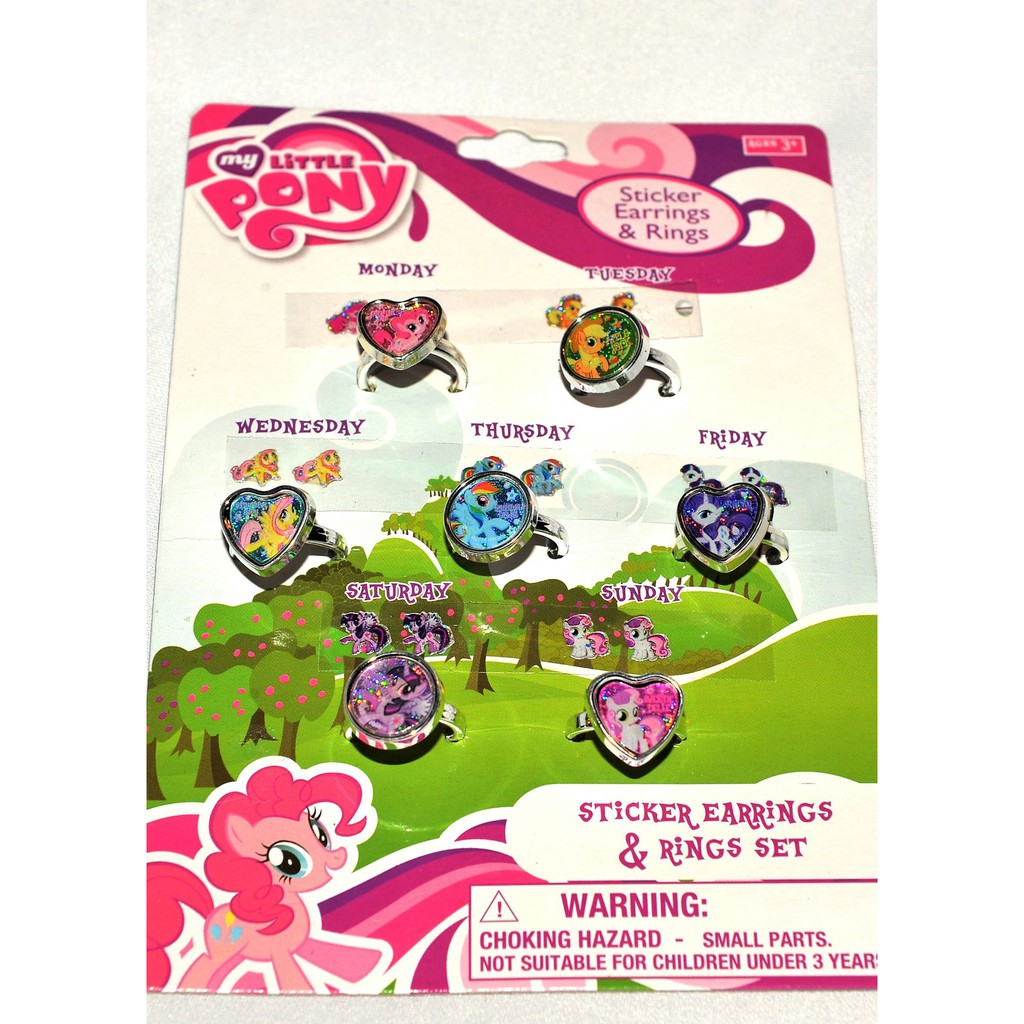 Bộ 7 chiếc nhẫn little pony cho bé