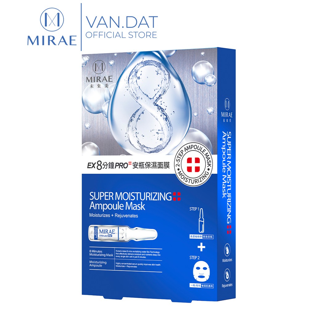 Mặt Nạ ống tiêm Cấp Ẩm MIRAE cải thiện da khô giúp da căng mịn sáng bóng -Vạn Đạt Official Store-VĐ