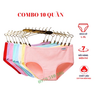 Combo 10 quần lót nữ cotton pulo