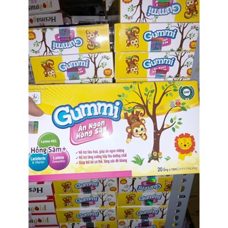 Siro Ăn Ngon Hồng Sâm GUMMI ( hộp 20 ống)- giúp con ăn ngon đề kháng khỏe