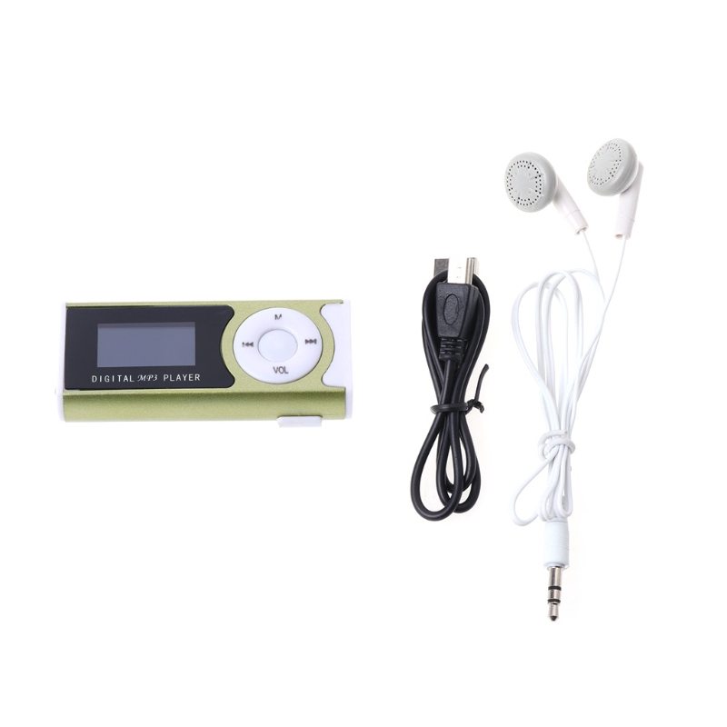 Máy Nghe Nhạc MP3 Mini Màn Hình LCD 32GB Hỗ Trợ Thẻ Nhớ Micro SD TF