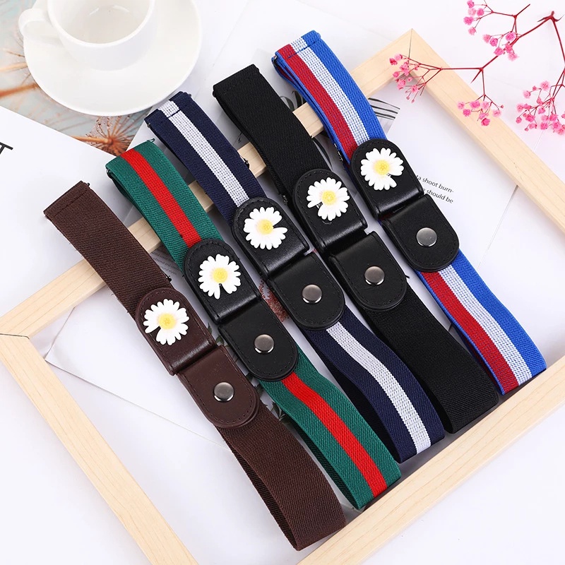 Dây Thắt Lưng Co Giãn Có Khóa Cài Tùy Chỉnh Hợp Thời Trang Cho Quần Jean/ Đầm Jean/ Quần Jean Nam/ Nữ
