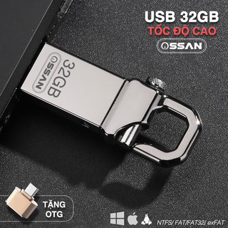 [TẶNG OTG] USB OSSAN 32GB Chống Nước - Có Móc Khóa Thông Minh H1