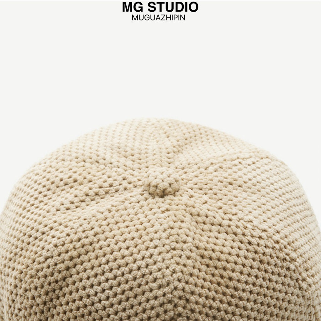 Mũ Nồi Tròn MG STUDIO Cotton Phối Vải Lưới Kiểu Dáng Đơn Giản Thời Trang