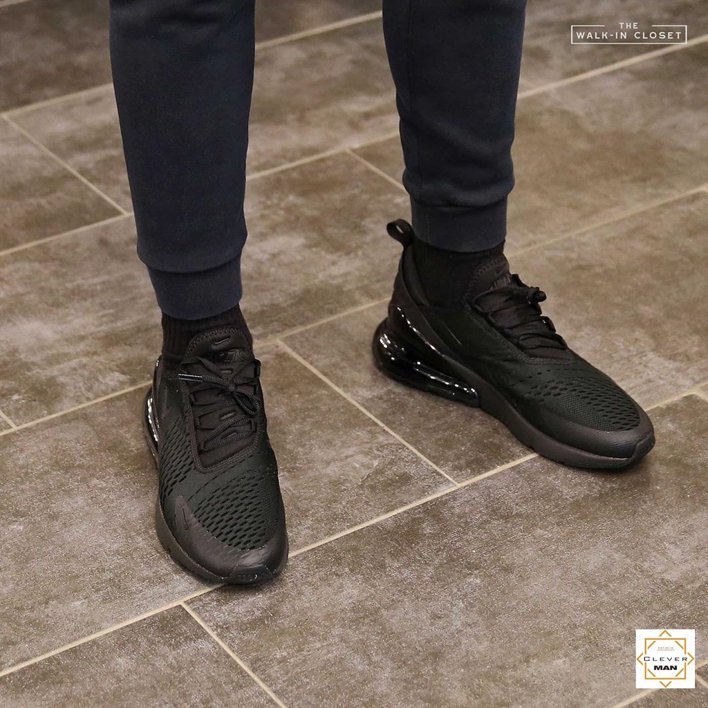 Giày Thể Thao Air Max 270 Full đen Cổ Thấp Phù Hợp Cho Nam Và Nữ