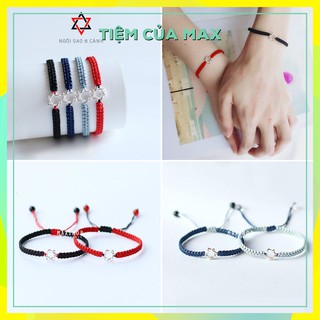Vòng tay couple nam nữ ngôi sao 6 cánh couple nam nữ cho cặp đôi