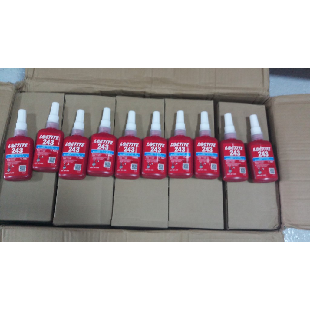 Keo  khoá ren Loctice 243-50ml, keo chống rung, bulong, ốc vít