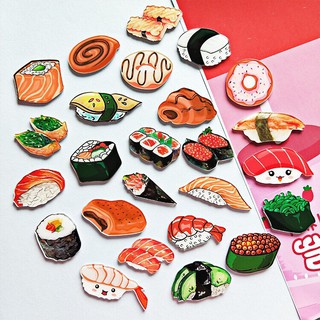Huy hiệu cài áo - pin cài balo xinh xắn - cài áo hình bánh sushi xinh xắn