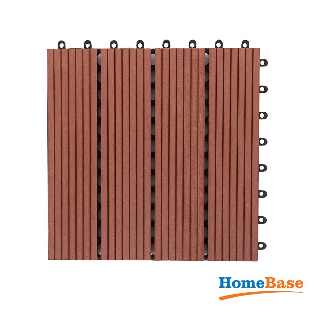 HomeBase SPRING Tấm lót sàn giả gỗ bằng nhựa PVC SLATE Thái Lan 30x30 cm