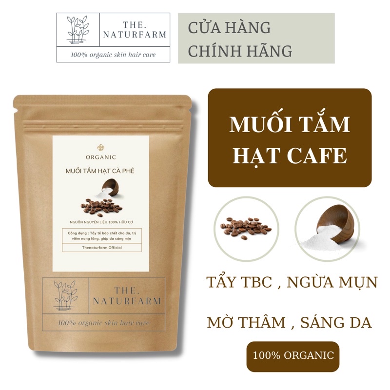 Muối tắm tẩy TBC Cà phê sữa 100gr - sáng da, sạch mụn, mờ thâm, sạch LCL