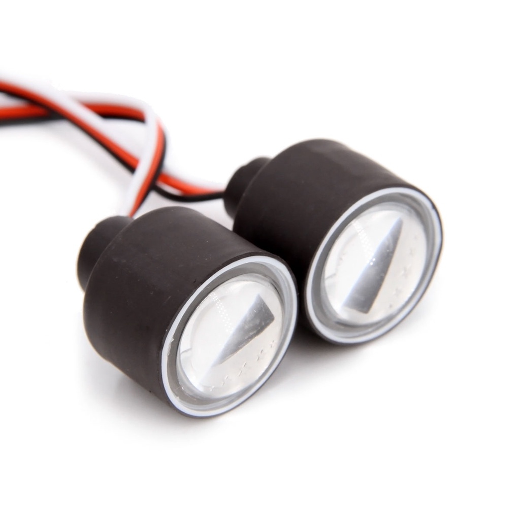 Set 2 Đèn Pha LED Dành Cho Mô Hình Xe Đồ Chơi 1/10 RC SCX10 TRX4 D90 Jeep Wrangler 90046 90047