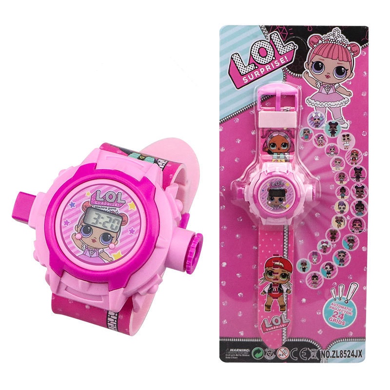 Đồng Hồ Điện Tử Hình Nhân Vật Người Nhện Phim Frozen 24 Mẫu Cho Bé