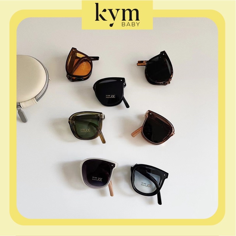 Kính râm phân cực gọng gấp gọn thời trang chống tia UV 400 cho bé từ 3 - 12 tuổi K872