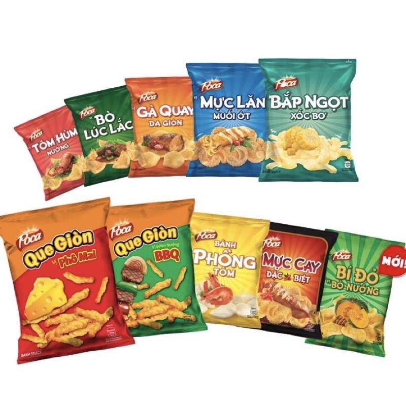 Snach POCA combo 10gói mix nhiều vị
