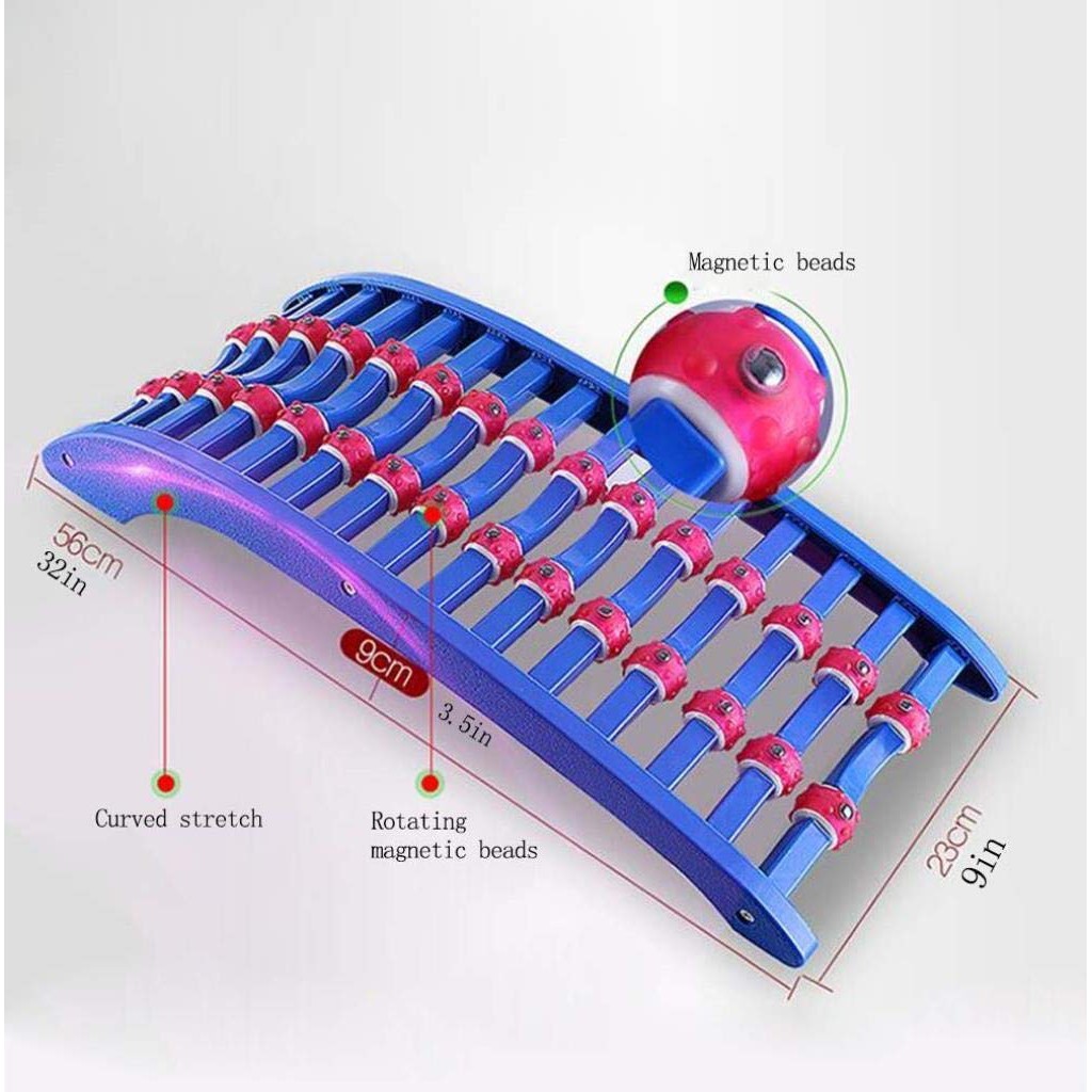 Khung nắn chỉnh cột sống lưng BackRelaxMate E02 con lăn diện chẩn từ, giảm đau mỏi lưng, chỉnh hình massage lưng