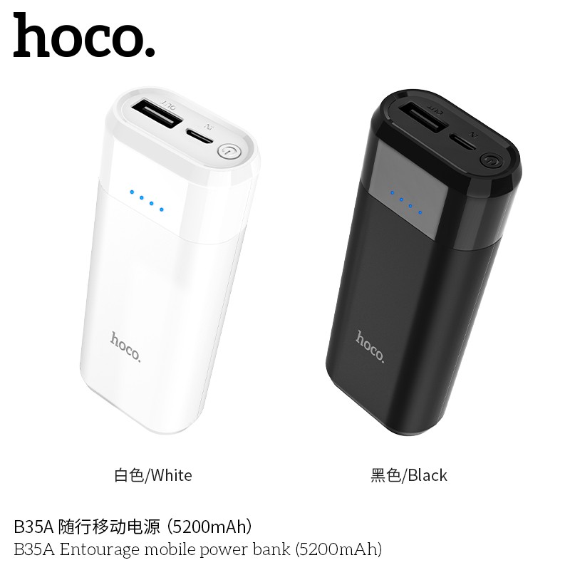 Sạc dự phòng Hoco B35A 5200mAh Nhỏ Gọn trong lòng bàn tay