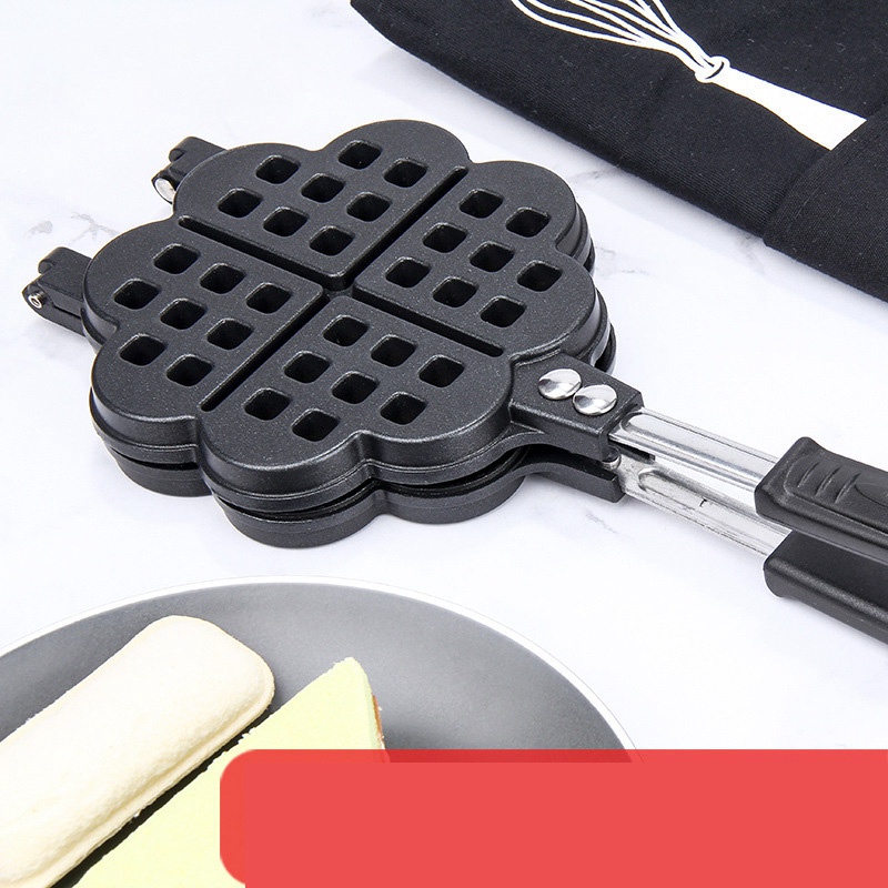 Khuôn Nướng Bánh Waffle Chống Dính Hình Trái Tim