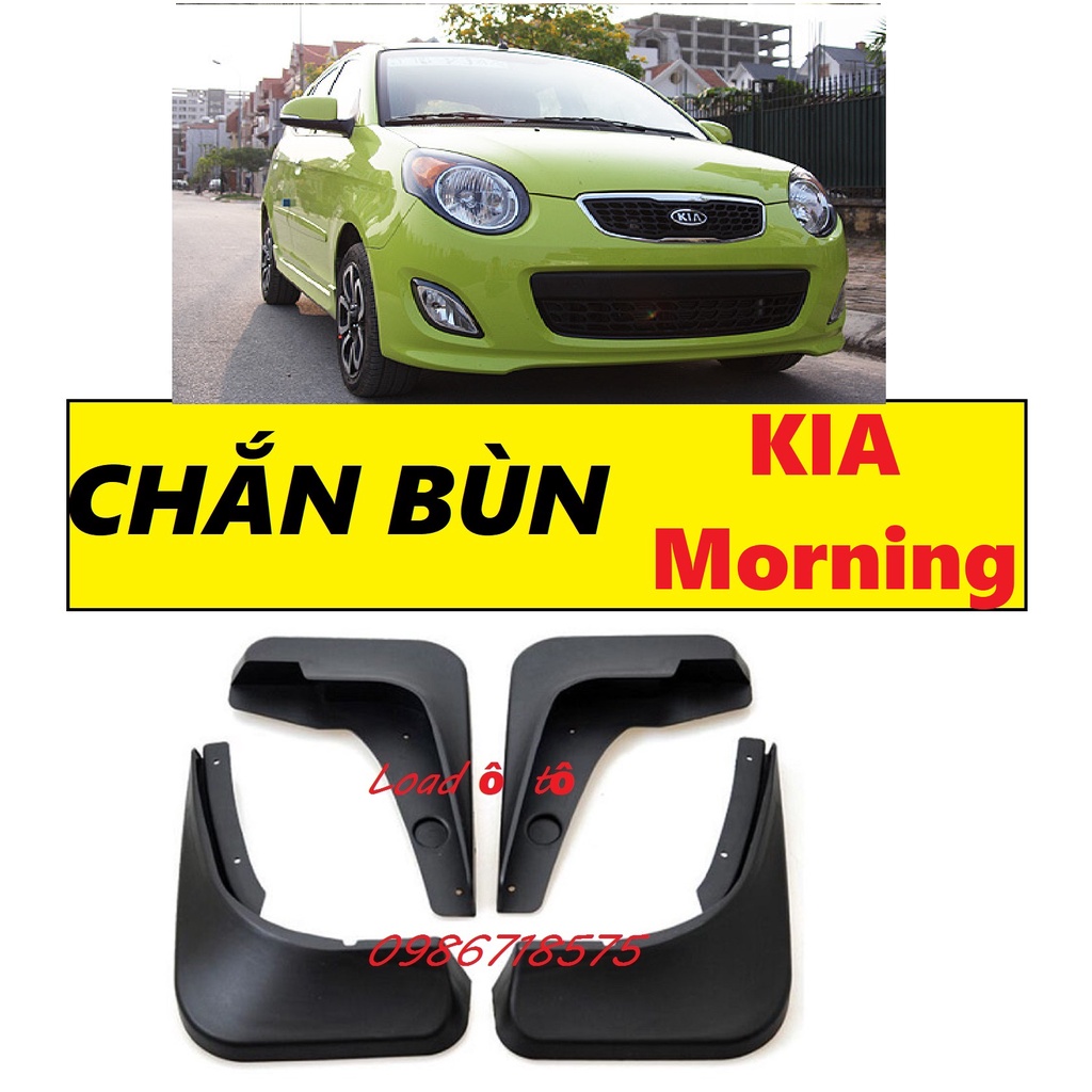Chắn Bùn Bánh Xe KIA Morning 2010-2013 Mẫu Nhựa ABS Cao Cấp