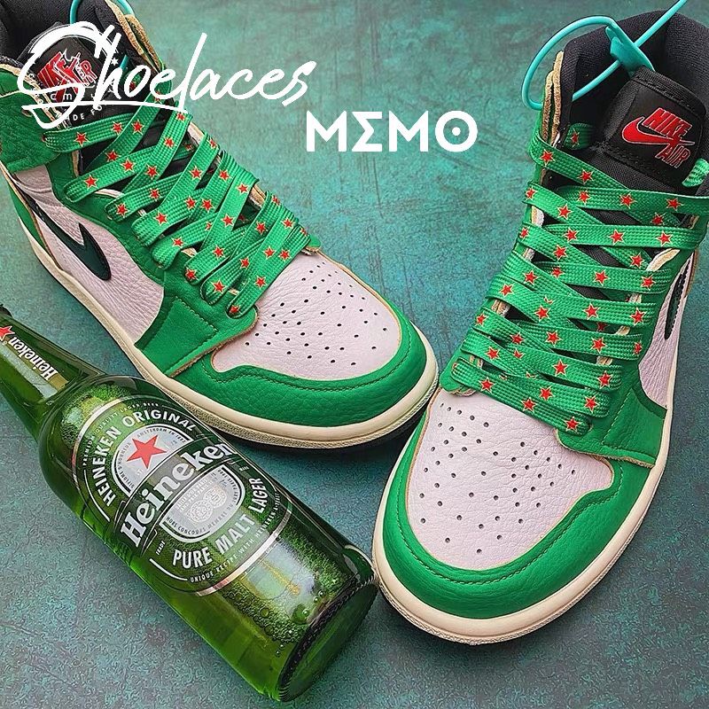 [Mã FASHIONT4WA2 giảm 10K đơn 50K] Dây Giày Nike Dunk Sb Low Heineken - Dây Giày Custom