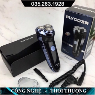 Máy cạo râu nam cao cấp chính hãng ba lưỡi Flyco FS362 máy cạo râu thông minh cạo khô sạch cực sâu bảo hành 6 tháng