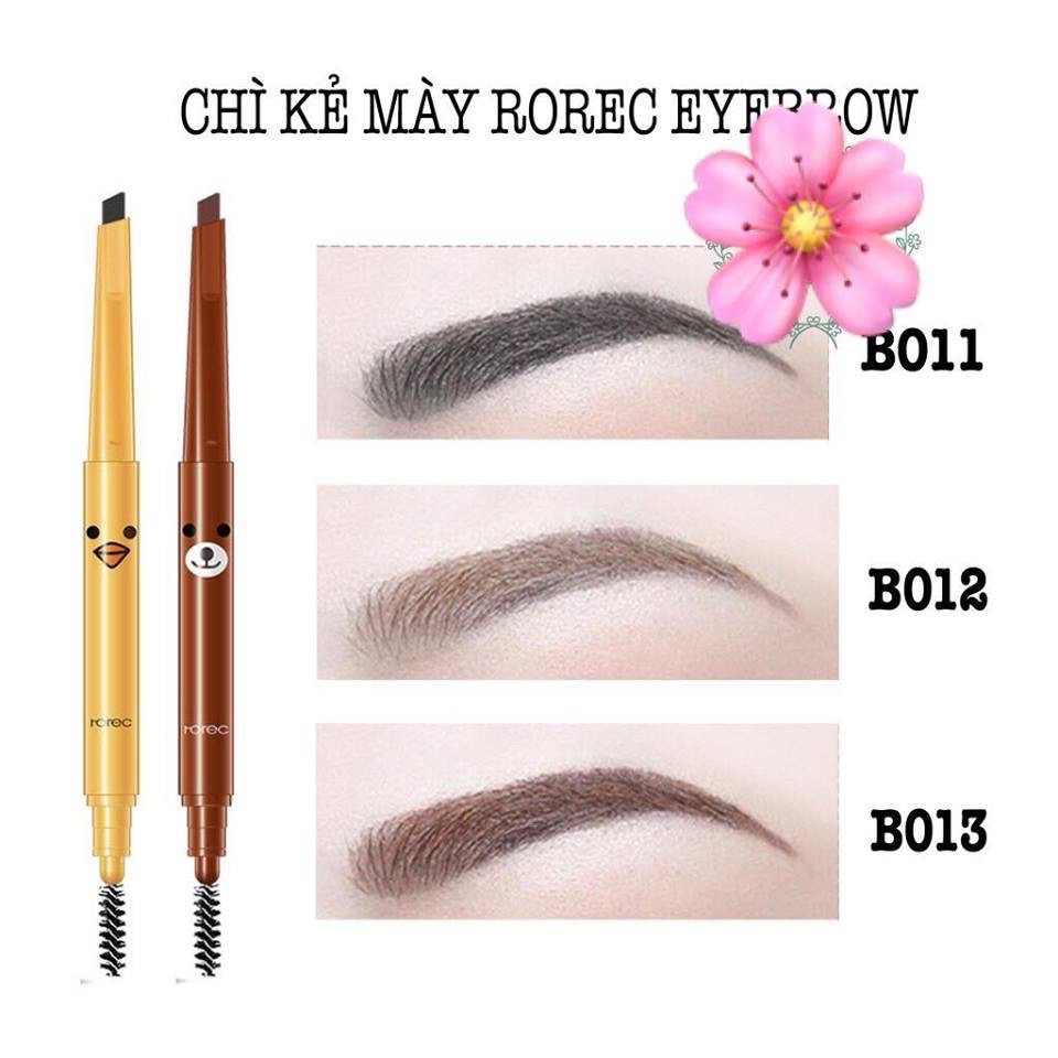 Chì kẻ mày 2 đầu Rorec Eye Brown nội địa Trung | BigBuy360 - bigbuy360.vn