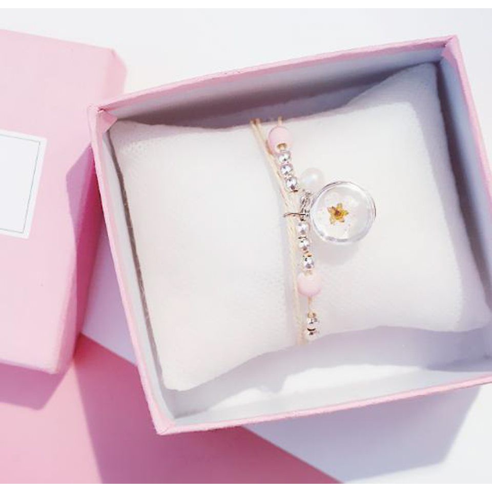 Vòng tay hoa khô tam sinh tam thế VT0003 | BigBuy360 - bigbuy360.vn